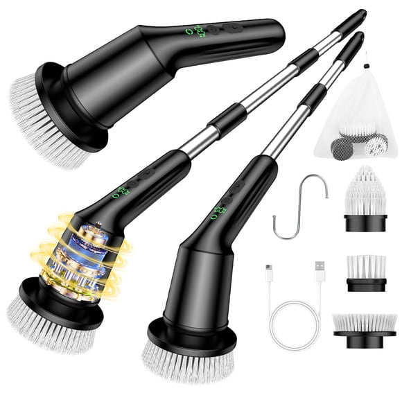 Fregadora giratoria eléctrica CTMAST para baño con 3 cabezales de cepillo