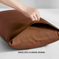 thumbnail image 3 of FLXXIE 1800 Count Double Brushed Microfiber Envelope Pillowcases Set of 4, King, 20" x 36", Coffee, 3 of 5