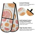 thumbnail image 2 of Yayeee Double Oven Mitt Kitchen Heat Resistant Baking 35" x7" Quilted Glove, Citrus Slice, 2 of 6