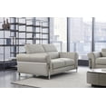 thumbnail image 2 of American Eagle EK012-LG-LS Modern Light Gray Italian Top Grain Leather Loveseat, 2 of 4