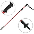 thumbnail image 3 of Alpenstock, Poteau de Randonnée 4 Sections, Design à Suspension 20.9-43.3 Po Bracelet en Nylon Réglable pour Activités Extérieures Randonnée Alpinisme Rouge, 3 of 7