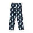 thumbnail image 3 of Lsque Christmas Gnome blue Print Men's Pajama Pants, Lounge Pant - Comfortable Home Wear,Elastic Waistband, Stylish Design-Large, 3 of 9