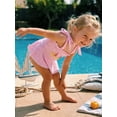 thumbnail image 6 of BemeyourBBs Toddler Baby Girl Sailboat Swimsuit Infant Bathing Suit Summer One Piece Swimwear Cute Sailboat Print Strap Tie Up Sleeveless Beachwear, 6 of 9