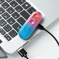 thumbnail image 4 of Snmubt Thin And Light Induction Charging Lighter Gradient Windproof Cigarettes Lighter Mini Pocket Portable Cool Color Light Igniter (Multicolor), 4 of 6