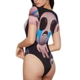 thumbnail image 3 of Lsque The Binding of Isaac Women's Crew Neck Short Sleeve Bodysuit Basic T Shirts Tops Onesie Adult Cute Pajama-X-Large, 3 of 8