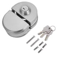 thumbnail image 1 of 10‑12mm Thickness Glass Door Lock Stainless Steel Push Sliding Gate Lock with 3 Keys for Home, 1 of 4