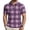 PinkF0519&22, variant on Garbnen Men's Polo Shirt Short Sleeve Plaid Color Block Collared Henley T Shirts for Men Lightweight Breathable Casual Summer Beach Vacation Golf Shirts Men M