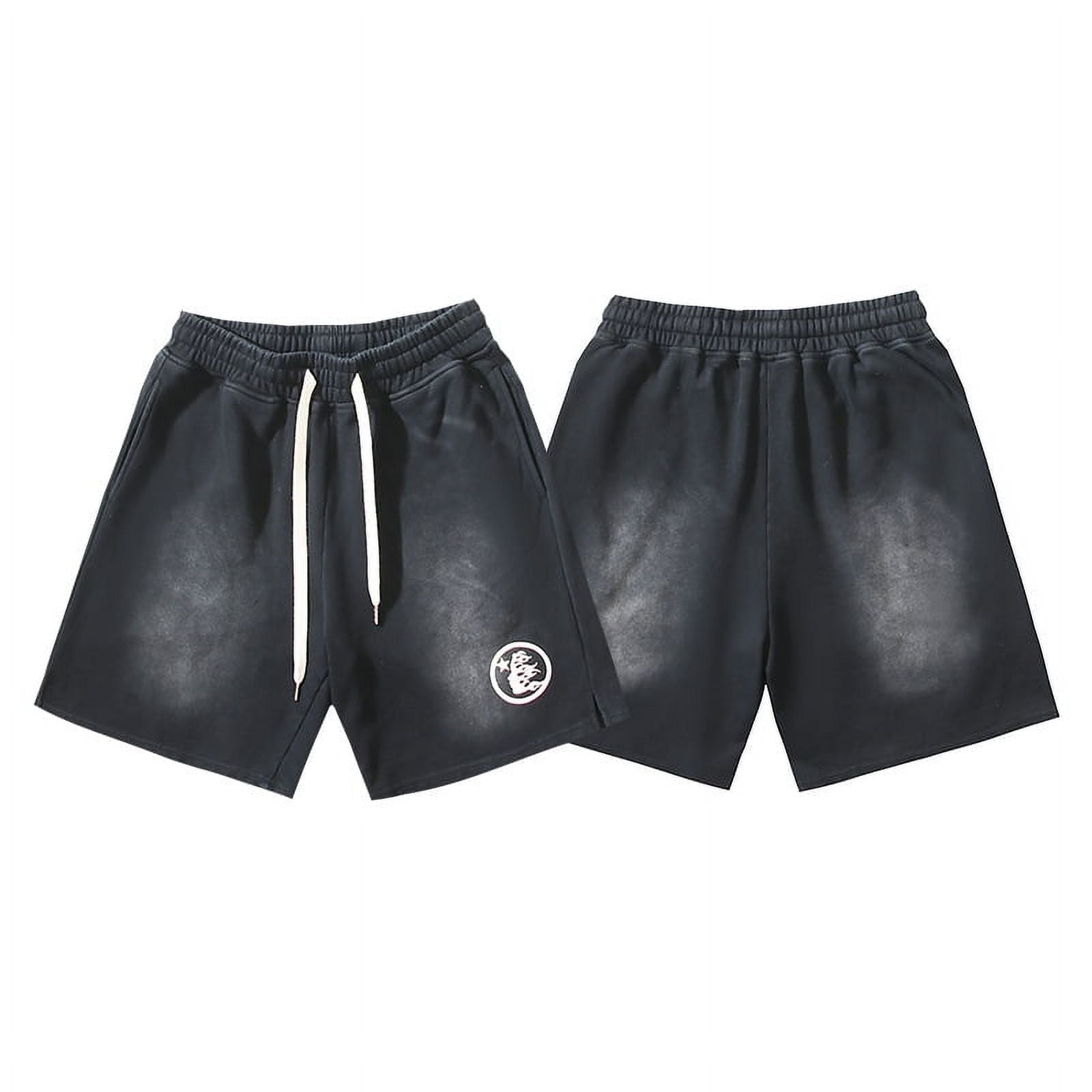 2024 trendy hellstar Hell star wash high quality casual shorts for