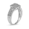 thumbnail image 4 of 1/6 Carat T.W. Diamond Cluster 10kt White Gold Engagement Ring, 4 of 6