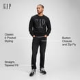 thumbnail image 2 of Jeans GAP para hombre, corte recto tapered, negro lavado, 40W x 34L, 2 of 7