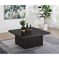 thumbnail image 2 of Pemberly Row Engineered Wood Square Cocktail Coffee Table in Black, 2 of 8