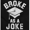 thumbnail image 2 of Broke As Joke College Lifestyle Funny Unisex Plus Fleece Graphic Hoodie Brisco Brands 2X, 2 of 5