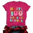 thumbnail image 2 of Womens Tops Women's 100 Days Of School Printed Shirt Short Sleeve Round Neck T Shirt Fashion Top Lightweight Soft Casual Outfit Clothes Shirts for Women, 2 of 4