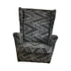 thumbnail image 3 of Funda Sillón Antideslizante Wingback Funda Para Silla Poliéster Moderno Elástico Impreso Para Dormitorio Negro Gris Fanmusic Funda Sillón, 3 of 7