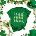 thumbnail image 4 of LEKWK St Patricks Day Tshirt Women Leprechaun Hat Line Art Basic Tees Short Sleeve Casual Tops Crew Neck Simple Graphic Daily Wear, 4 of 7