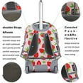 thumbnail image 5 of Tilami Rolling Backpack 18 inch Wheeled Laptop Backpack School College Student Travel Trip Boys and Girls, 5 of 6