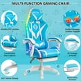 Hoffree RGB Gaming Chair Office Chair with Bluetooth Speakers Game