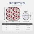 thumbnail image 3 of Fotbe Leaves And Anemone Flowers In Red Grey Juego de 2 Piezas de Parasoles para Parabrisas | Bloqueador Solar para Auto | Accesorios Plegables para Protección Solar Interior-Small, 3 of 6