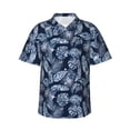 thumbnail image 1 of Balery Tropical Leaves Camisas hawaianas de manga corta para hombre, camisas playeras de corte holgado, camisas de vacaciones con botones,X-Large, 1 of 7