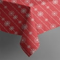 thumbnail image 5 of Christmas Square Tablecloth 60x60 Inch – Waterproof Polyester Printed Table Cover, Wrinkle Resistant & Washable for Kitchen Dining Picnic Party Decor, Single-v4-13, White, 5 of 6