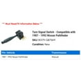 thumbnail image 2 of Turn Signal Switch - Compatible with 1987 - 1992 Nissan Pathfinder 1988 1989 1990 1991, 2 of 2