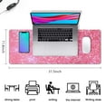 thumbnail image 5 of Stylish Pink Mouse Pad with Inspiring Quote - Large 31.5x11.8 in Desk Mat, Keyboard Pad, Laptop Protector - Lovely Addition to Pink Desk Accessories, 5 of 7