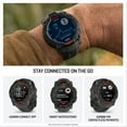 thumbnail image 5 of Garmin Instinct 3 45mm, Solar Charged Display, Rugged Outdoor GPS Smartwatch, Metal-Reinforced Bezel, Built-In Flashlight, Black, 5 of 7