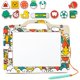 thumbnail image 2 of Pizarra magnética borrable para niños, tablero de garabatos de madera, tablero de dibujo para niños pequeños, regalos para niños y niñas, bocetos de escriturafiesta del bosquePorcelana Deng Xun unisex, 2 of 2