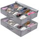 thumbnail image 2 of paquete de bolsa de almacenamiento de zapatos con ventana transparente - Organizador de zapatos para almacenamiento con 10 compartimentos debajo de la cama, 2 of 5