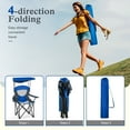 thumbnail image 3 of Sophia & William Foldable Canopy Chair Portable Camping Lounge Chair Outdoor Sunshade Canopy Chair with Cup Holder, Royal Blue, 3 of 9