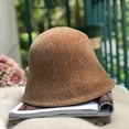 thumbnail image 2 of CoCopeaunts Women Bucket Hat Autumn Winter Wild Wear Corduroy Solid Fisherman Hat Men Outdoor Warm Packable Bell Bucket Cap, 2 of 8