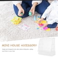 thumbnail image 4 of OUNONA Mini Dessert Display Case White Plastic 1Set Dollhouse Decorations, 4 of 8