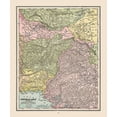 thumbnail image 2 of Cram 12x14 Black Ornate Wood Framed with Double Matting Museum Art Print Titled - Central Asia - Cram 1892, 2 of 4