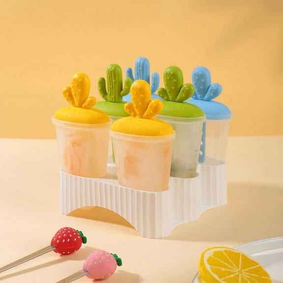 ShunRuiPi New Ice-cream Maker, Ice-cream Molds Ice Box Small Household Refrigerator Easy-release Ice-cream Molds With Cover Ice Lattice, Ice Pops, Popsicle Holders Under