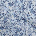 thumbnail image 1 of oneOone Polyester Spandex Blue Fabric Tropical Leaf With Abstract Texture Sewing Craft Projects Fabric Prints By Yard 56 Inch Wide, 1 of 4