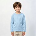 thumbnail image 2 of Boys Long Sleeve T Shirt Kids Crew Neck Basic Tee Regular Fit School Fall Winter Layering Casual Top, 2 of 5