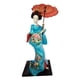 thumbnail image 5 of Muñecas geishas japonesas étnicas de 12 pulgadas, muñecas geishas japonesas orientales antiguas, chica kabuki Azul claro, 5 of 9