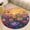 style-3, variant on Vibe Blooming Tulips Round Small Area Rug, Print Non Slip Washable Floor Mat, Soft Throw Rug for Living Room, Powder Room Entryway, Bathroom, Bedside