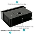 thumbnail image 6 of 33 Gunmetal Black Farmhouse Sink - 33 Inch Kitchen Sink Stainless Steel 16 gauge Apron Front Kitchen Sink, 6 of 7