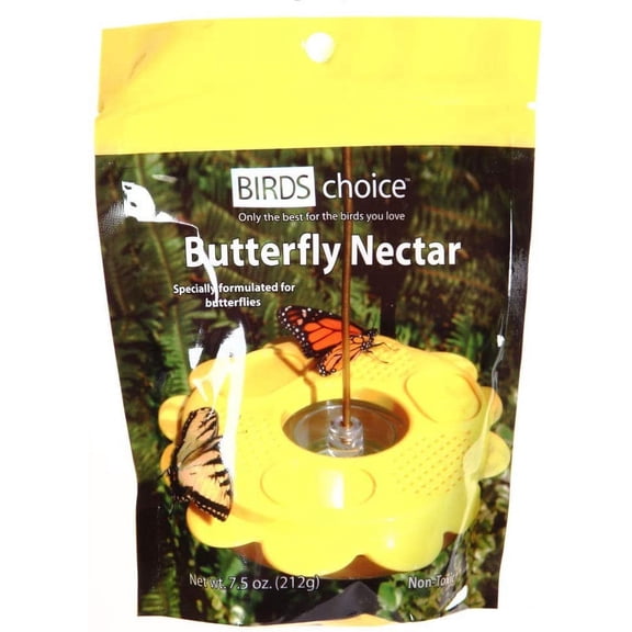 Birds Choice NP1005 Butterfly Nectar, Resealable Nectar Pouch for Butterflies, 6 Cups, 1 Pouch