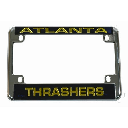 Atlanta NFL Thrashers Chrome Motorcycle, RV or Trailer License Plate Frame