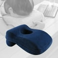 thumbnail image 4 of Memory Foam Travel Pillow, Office Desktop Sleeping Cushions, Multi-use Headrest for Student Navy, 4 of 8