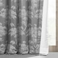 thumbnail image 6 of Sequoia Silver Grey Faux Silk Jacquard Curtain (1 Panel), Sequoia Silver Grey, 50W X 96L, 6 of 6