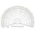 thumbnail image 1 of Family Tree Diagram Handwritten Canvas Family History Wall Art, 1 of 6