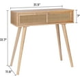 thumbnail image 6 of Console/Entryway Tables, Small Vanity Desk Rattan Dresser Side Table Entry Table Narrow Modern Hallway/Sofa Table Boho for Living Room, 31", 6 of 13