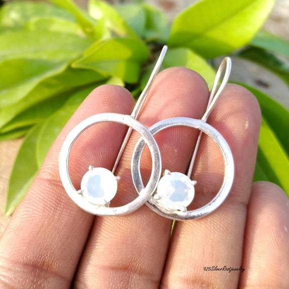 ELANZAA JEWELS Hoop Earrings, Silver, Alloy, 1 Pair Earring
