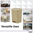 thumbnail image 3 of Superio Lace Style Step Trash Can 6 Quart, Beige Garbage Can, Keeps the Room Neat and Clean, 3 of 3