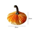 thumbnail image 2 of PENGXIANG Flocking Artificial Pumpkin Fake Foam Pumpkin for Fall Autumn Halloween Decor, 2 of 10