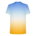 thumbnail image 4 of Dagugfen Tshirts for Men Crew Neck Short Sleeve Fitted Comfy Gradient Color Casual Tee Tops Fashion, 4 of 5
