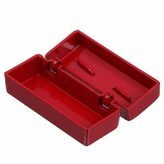 Masteelf Miniature Thing Mini Dollhouse Accessory Miniature Tool Box Ornament Tiny House Tool Case Dollhouse Decor Miniature Tool Box Dollhouse